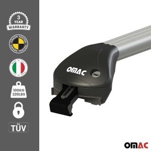 Alfa Romeo Stelvio Roof Rack - Omac - Stark Flush - Silver 